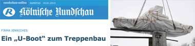 Firma Jenniches: Ein &bdquo;U-Boot&ldquo; zum Treppenbau | Eifelland - K&ouml;lnische Rundschau