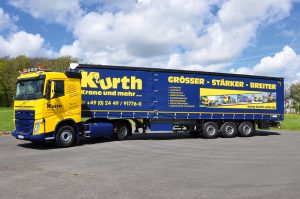 Kurth Autokrane GmbH & Co. KG – Abschleppen & Bergen: Schmitz Cargobull 13,60m Sattelcurtainsider